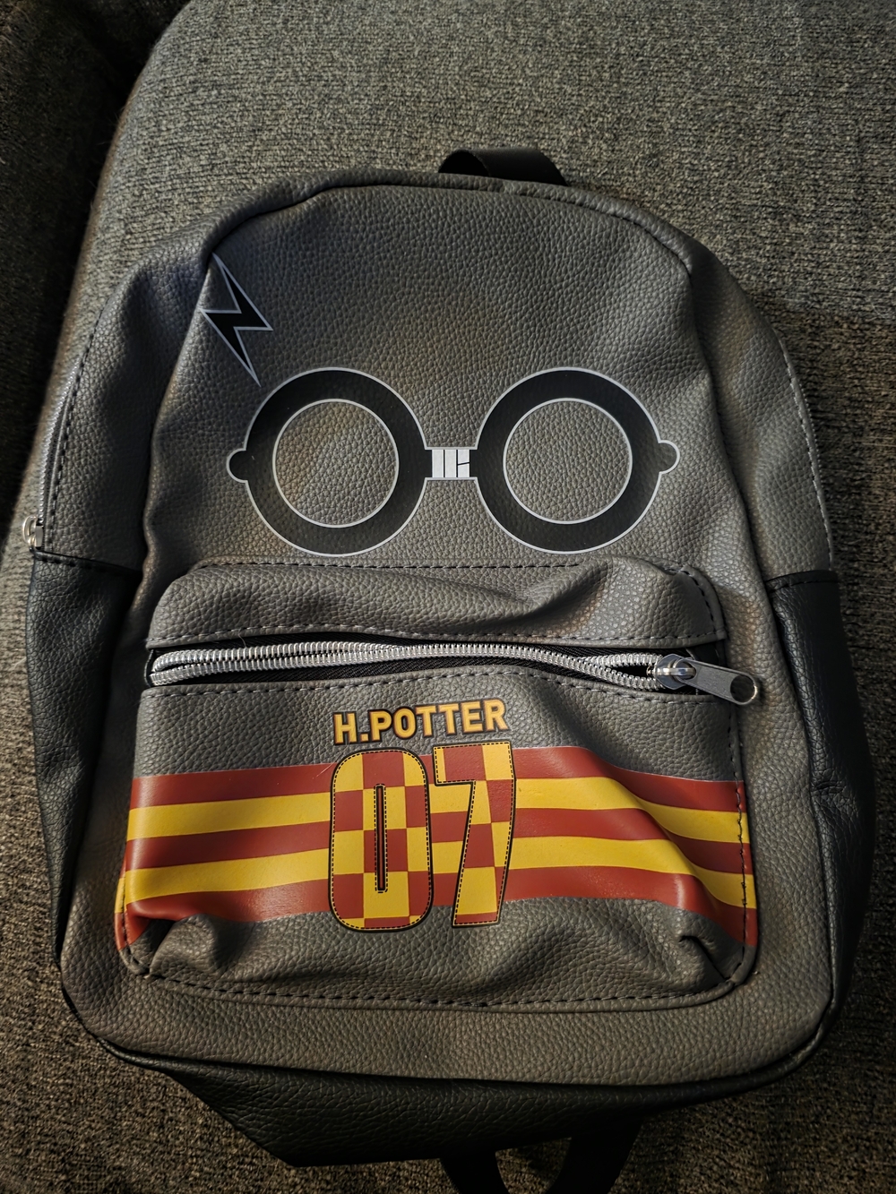 Harry Potter Graphic Backpack with Red & Yellow Accent